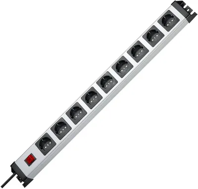 Produktbild von Kopp POWERversal, 1,4 m, IP20, Grau, 9 AC-Ausgänge, 3600 W, 16 A