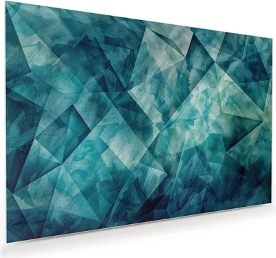 Produktbild von Glasbild 60x40cm in XXL für Wohnzimmer, Schlafzimmer Motiv Abstrakte Geometrie