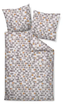 Produktbild von Janine Bettwäsche PALERMO Mako-Satin BL 135x200 cm beige Bettbezug