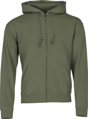 Produktbild von PREMIUM HOODED SWEAT JACKET | Sweatjacke Uni – Doppelkapuze, Verdeckter Reißverschluss, Weiche Baumwoll-Polyester Mischung, Moderne Kapuzenjacke