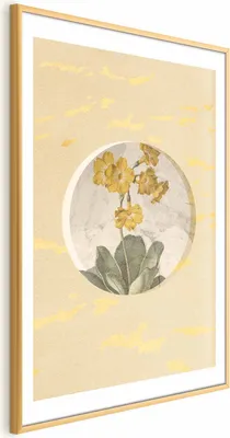 Produktbild von Posterpapier Poster - Flower in a Circle 60x90 cm Blumen b-A-0393-ao-a