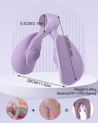 Produktbild von Newiner Oberschenkel-, Beckenboden-, Gesäß- & Armtrainer für Frauen, mit Maßband, 7 kg, PP+TPE+Feder, für Zuhause & unterwegs