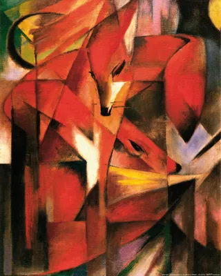 Produktbild von Franz Marc Kunstdruck Bild - Füchse, 1913 (50 x 40 cm)