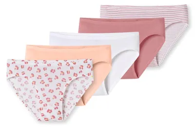 Produktbild von Schiesser Mädchen 5 Pack Slips - 95/5 Baumwolle - Größe 92 bis 140