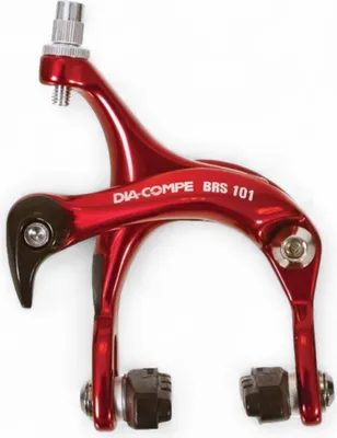 Produktbild von Rennrad Singlespeed Seitenzug-Bremse Aluminium kaltgeschmiedet vorne Rot