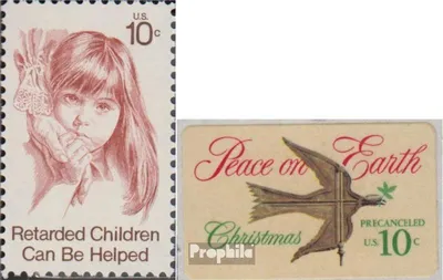 Produktbild von Briefmarken USA 1974 Mi 1159,1162 (kompl.Ausg.) postfrisch Kinderbehindertenhilfe