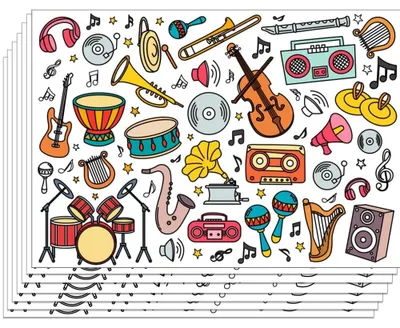 Produktbild von 30 Stück Malvorlagen für den Esstisch - 40x28 cm Lose Papierunterlage