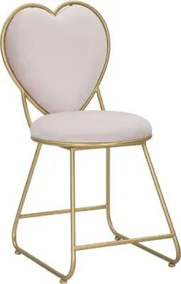 Immagine prodotto di Mauro Ferretti sedia cuore 37x47x80 cm oro rosa