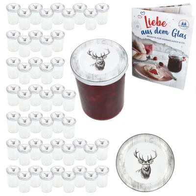 Image de lot de 50 bocaux de 435 ml + couvercle TO 82 Alois Hirsch + livret