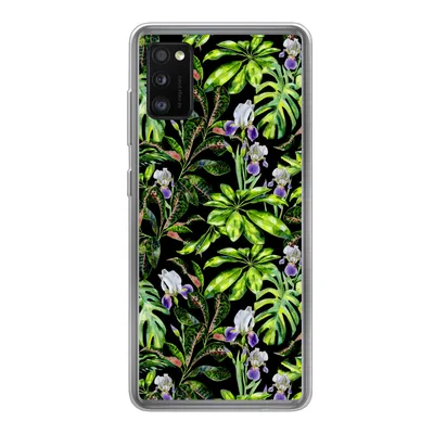 Produktbild von MuchoWow® Handyhülle Schutzhülle Hülle für Samsung Galaxy A41 Blume - Blätter - Muster Silikon Softcase Handy Hülle - Mobiltelefon