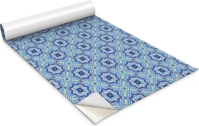 Obrázek produktu pro Samolepicí fólie na nábytek - dekorační fólie - stolní nábytek - lze stříhat na míru - dlaždice s portugalským motivem - 100 x 50 cm