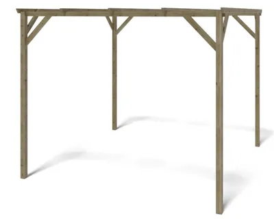 Produktbild von Carport Garagendach 3x3 m - 9 m2