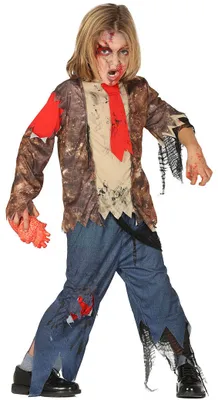 Produktbild von Zombie Kostüm für Jungen, Größe:110/116
