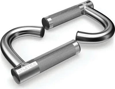 Produktbild von ATLETICA Pull-Up-Griffe | Paarweise | Für einen neutralen Griff an einer Klimmzugstange | Hochwertiger Vollstahl mit Hartchrom-Beschichtung und Knurling