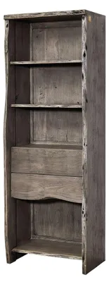 Produktbild von MASSIVMOEBEL24.DE Regal Akazie 71x45x204 grau lackiert PURE ACACIA #409