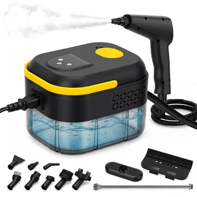 Dampfreiniger 1500 W, 1,4 l Tank, 6 Stufen, 11 Zubehörteile