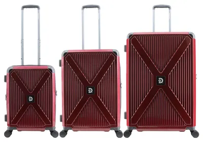 Produktbild von Discovery Kofferset Crossroad mit TSA-Schloss und Trolley-System Red One Size