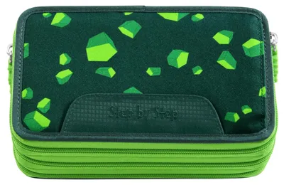 Produktbild von Step by Step Federmäppchen XXL Pencil Case, 3 Folds Dino Targo grün