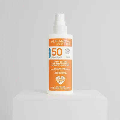 Produktbild von Alphanova Sonnencreme Spray SPF 50 Bio, mineralisch, wasserfest 125 g