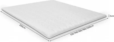 Produktbild von Matratzen Auflage Topper lux Matratze Schutz Visco Hochwertige Auflagen 140x200