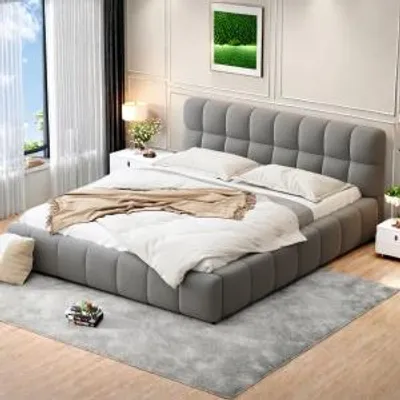 Immagine prodotto di CDGlobal letto imbottito 160x200cm con rete a doghe e testata, velluto letto singolo letto per ragazzi letto per bambini letto per ospiti camera da letto