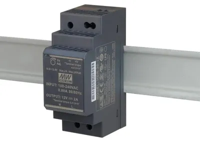 Image de HDR Alimentation pour rail DIN 30W 2.0A 85-264V AC -120-370V DC / 12V DC 2M