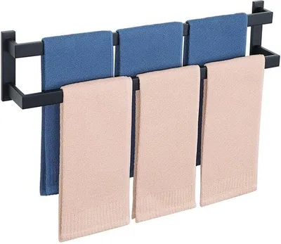 Obrázek produktu pro RVS držák na ručníky 70 cm, nástěnný, do koupelny a kuchyně