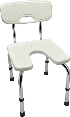 Produktbild von Höhenverstellbarer Duschhocker mit Rückenlehne – stabile und komfortable Sitzhilfe für die Dusche