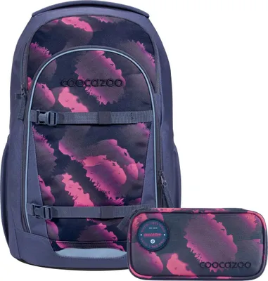 Produktbild von Coocazoo Schulrucksack EVERY Berry Marble 2-teilig, inkl. Mäppchen