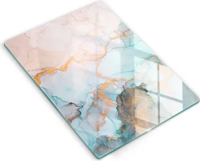 Produktbild von Abdeckung Glas - Küchenabdeckung - 40x52 cm - Abdeckplatte - Marmorabstraktion