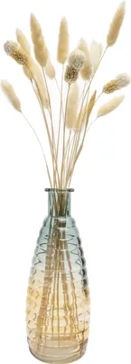 Obrázok produktu pre QUVIO Sklenená váza - Sklenená váza - Vázy - 6 x 19,5 cm (dxh) - Žltá - Modrá