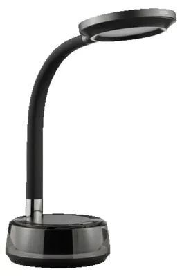 Obrázok produktu pre LED stolná lampa čiernej farby s bezdrôtovým nabíjaním