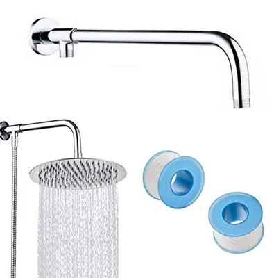 Produktbild von Duscharm 41 cm mit Universalkonnektor für Regenduschköpfe - Edelstahl
