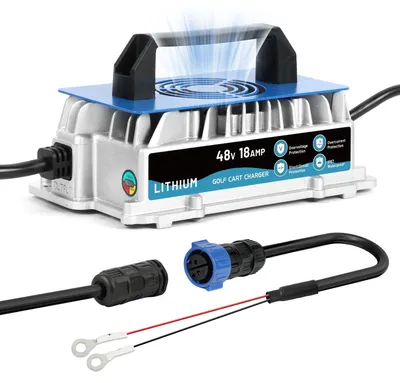 Imagen del producto de Acculader LiFePO4 - 58,4 V, 18 A - Batería de litio de 48 V - Resistente al agua, grado IP67