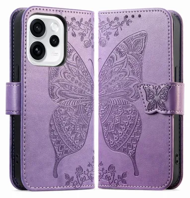 Produktbild von OPPO Reno15 F Hülle - Coverup Schmetterling Klapphülle - Violett