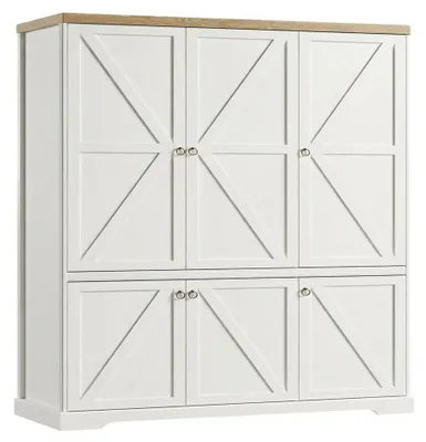 Productafbeelding van Furniture24 Garderobekast Barn S6D, geschikt voor slaapkamer en woonkamer