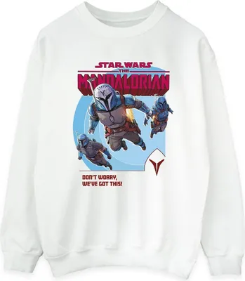Produktbild von Star Wars - "The Mandalorian We've Got This" Sweatshirt für Damen BI39264 (M) (Weiß)
