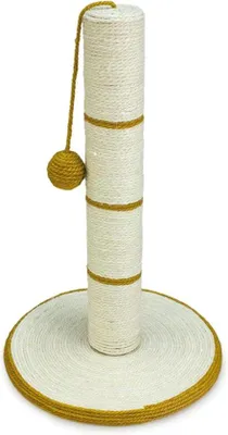 Produktbild von Katzenspielzeug weiß gold 30x30x46cm Spielzeug für Katzen