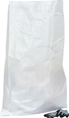 Produktbild von 100x PP Flachsack mit Kordelzug 70x115cm | stabiler Gewebe PP-Flachsack für Bauschutt