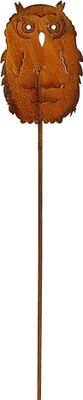 Produktbild von Rost Gartenstecker Eule 110 cm Edelrost Gartendeko aus Metall Vogel Garten Deko
