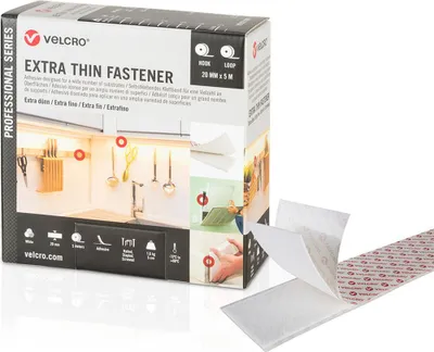 Image de Ruban Adhésif Velcro® Extra-fin Fixation Discrète Et Réutilisable - Velcro®