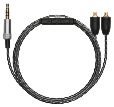 Produktbild von kwmobile Kopfhörerkabel für Shure SE215 / SE315 / SE425 / SE535 / SE846 / UE900 - Ersatz Kabel 120 cm Mikrofon Lautstärkeregler - 3.5mm Klinke