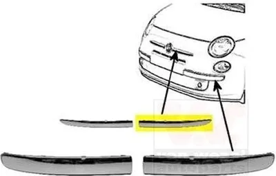 Obrázok produktu pre VAN WEZEL Predný nárazník ľavý pre FIAT 500 C