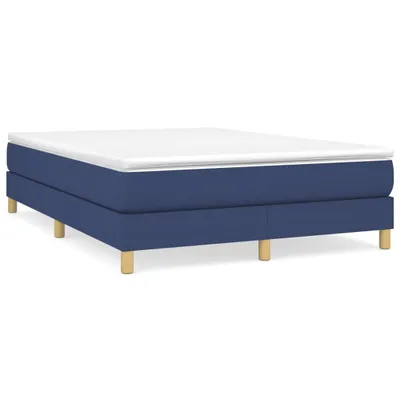 Produktbild von vidaXL Boxspringbettgestell Blau 140x200 cm Stoff
