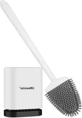 Produktbild von Silikon toiletbürste - weiße Badreinigungshilfe