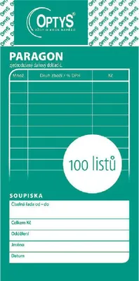 Obrázek produktu pro 1070 - Paragon obchodní, 100 listů
