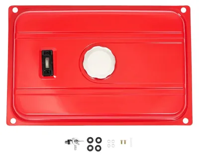 Immagine prodotto di Serbatoio carburante per generatore - Universale - In ferro - Capacità circa 15 l - Con tappo e filtro - Rosso