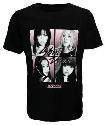 Obrázok produktu pre Tričko Blackpink Shut Down Photo Grid Oficiálny merchandise kapely – XL
