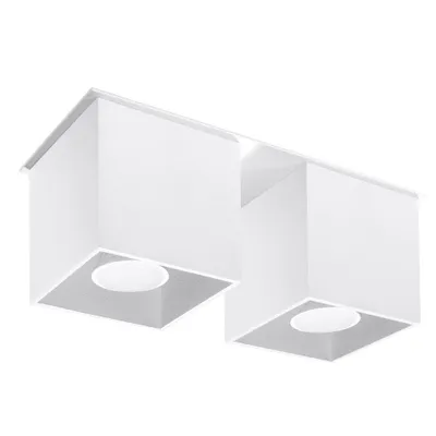 Immagine prodotto di Lampada da soffitto QUAD 2 bianco 2xGU10 10W alluminio 12x11x26cm Sollux Lighting