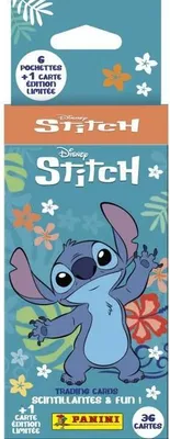 Produktbild von Sammelkarten Stitch PANINI, Blister mit 6 Tüten + 1 Limitierte Karte, 36 Karten